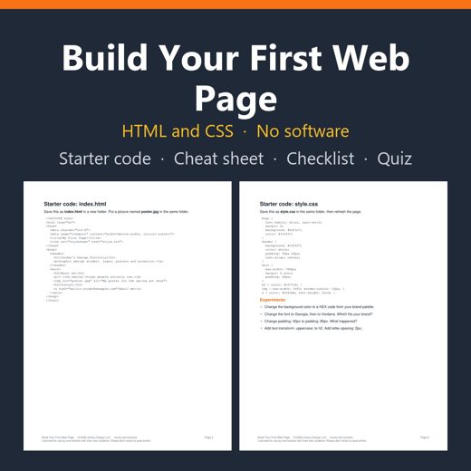 Cover of Build Your First Web Page
