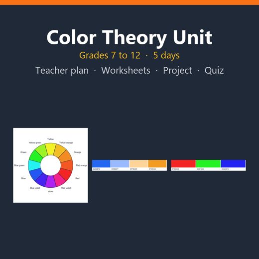 Cover of Color Theory Unit