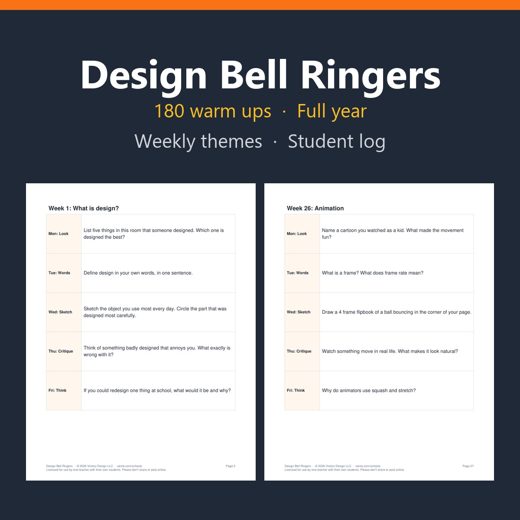 Cover of Design Bell Ringers: A Full Year