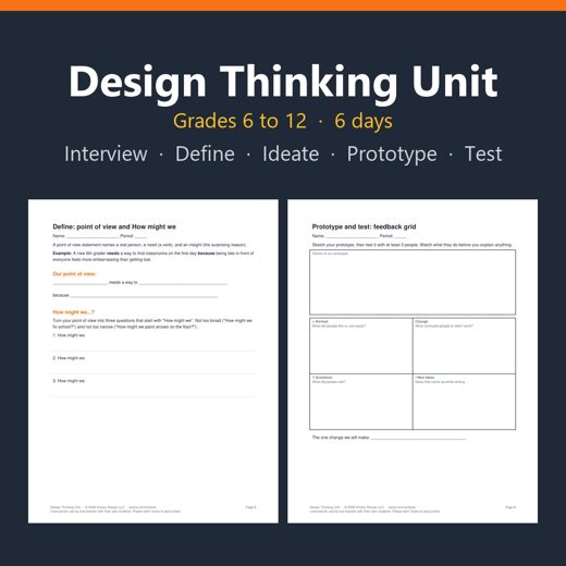 Cover of Design Thinking Unit