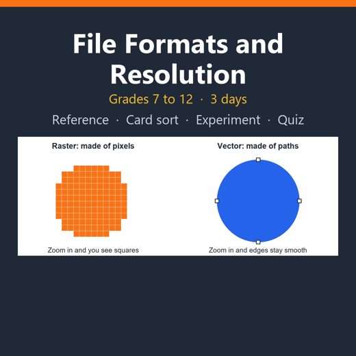 Cover of File Formats and Resolution