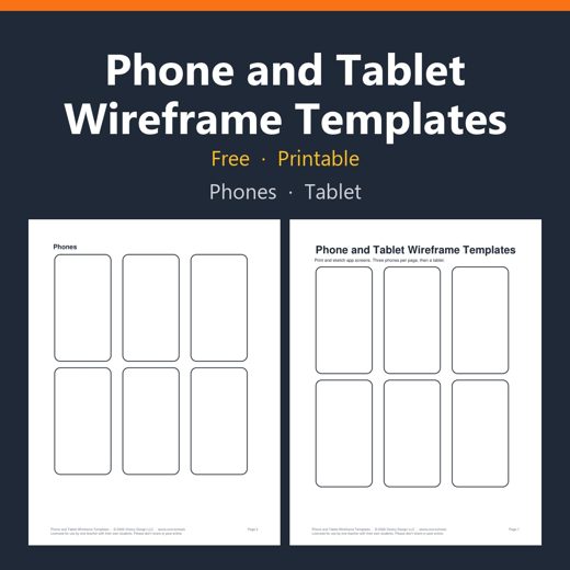Cover of Phone and Tablet Wireframe Templates