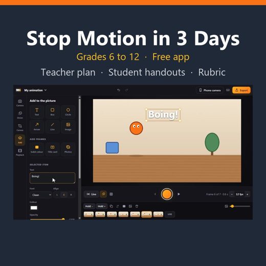 Cover of Stop Motion Student Handout