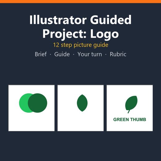 Cover of Illustrator Project: Logo with the Shape Builder