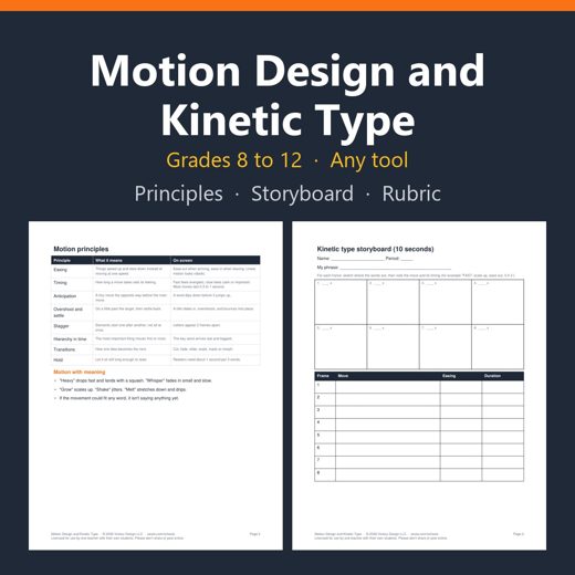 Cover of Motion Design and Kinetic Type
