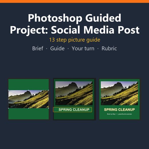 Cover of Photoshop Project: Social Media Post
