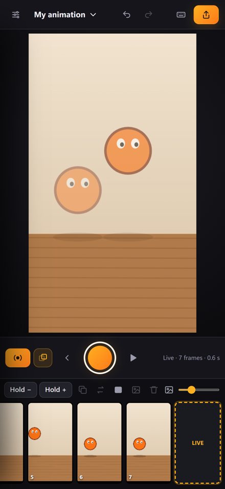 Onion skin on iPhone